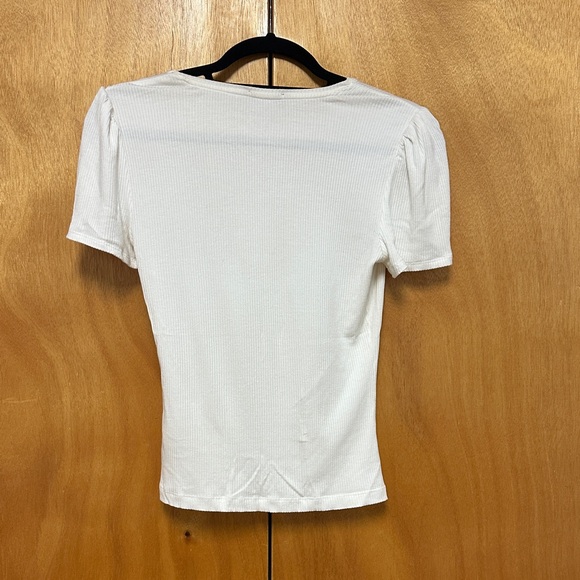 Dynamite White Ribbed Top - Picture 2 of 3